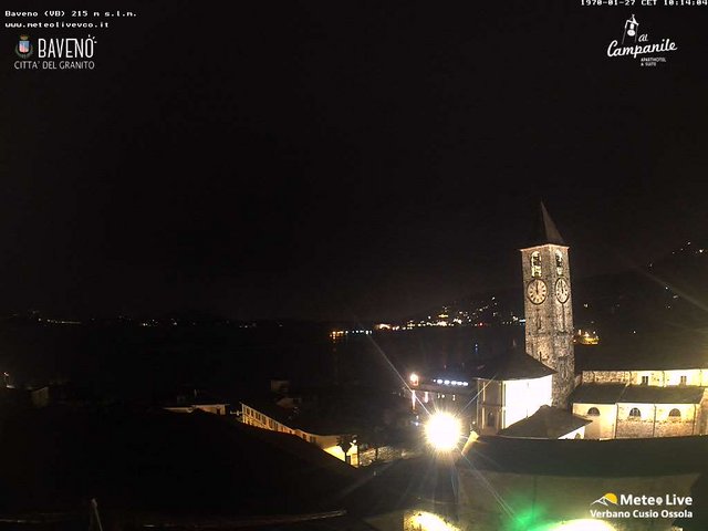 time-lapse frame, Baveno webcam