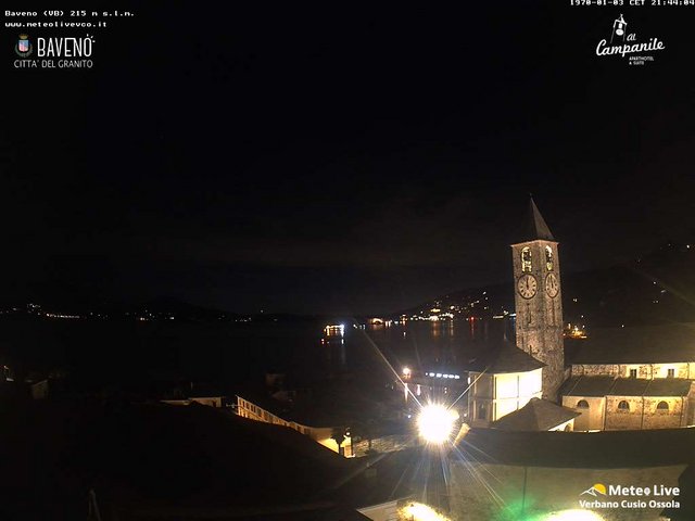 time-lapse frame, Baveno webcam