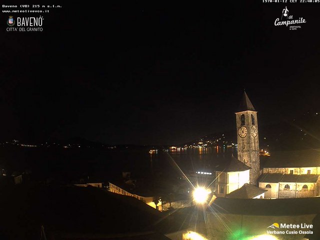 time-lapse frame, Baveno webcam