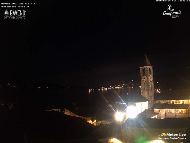 time-lapse frame, Baveno webcam