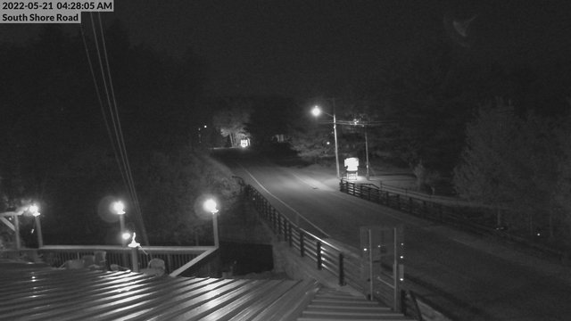 time-lapse frame, South Shore Rd, Inlet, NY webcam