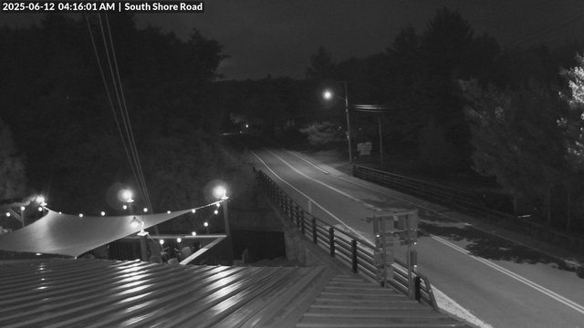 time-lapse frame, South Shore Rd, Inlet, NY webcam