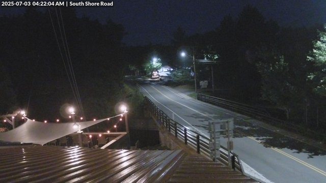 time-lapse frame, South Shore Rd, Inlet, NY webcam