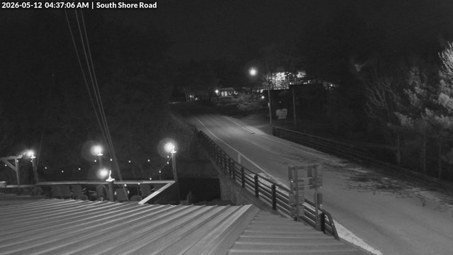 time-lapse frame, South Shore Rd, Inlet, NY webcam