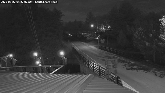 time-lapse frame, South Shore Rd, Inlet, NY webcam