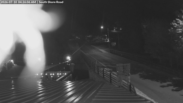 time-lapse frame, South Shore Rd, Inlet, NY webcam