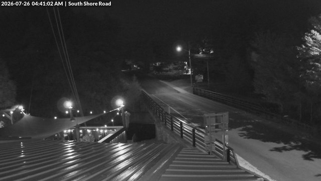 time-lapse frame, South Shore Rd, Inlet, NY webcam