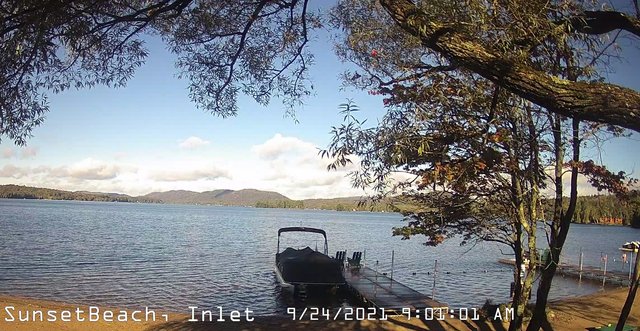 time-lapse frame, Sunset Beach webcam