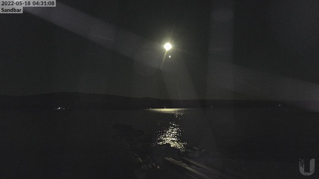 time-lapse frame, 4th Lake Sandbar webcam