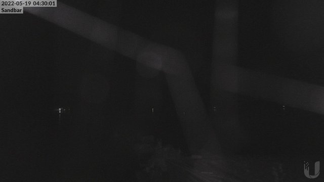 time-lapse frame, 4th Lake Sandbar webcam
