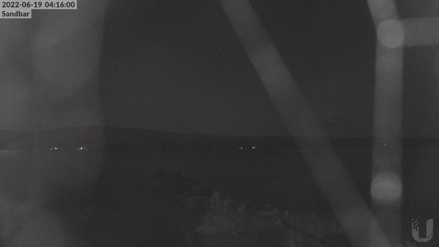 time-lapse frame, 4th Lake Sandbar webcam