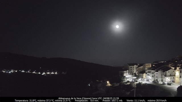time-lapse frame, MeteoGredos webcam