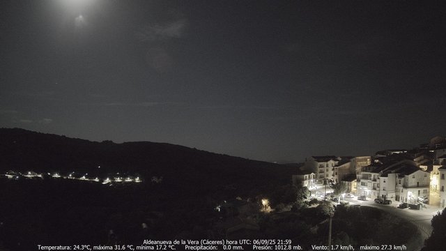 time-lapse frame, MeteoGredos webcam
