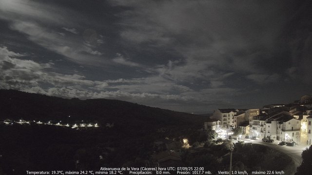time-lapse frame, MeteoGredos webcam