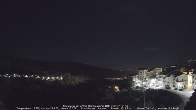 time-lapse frame, MeteoGredos webcam