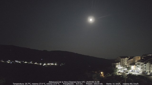 time-lapse frame, MeteoGredos webcam