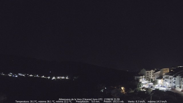 time-lapse frame, MeteoGredos webcam