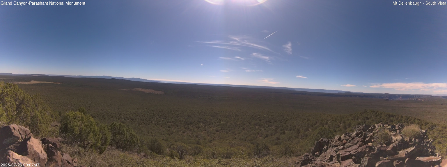 time-lapse frame, Mt Dellenbaugh - Southeast Vista webcam