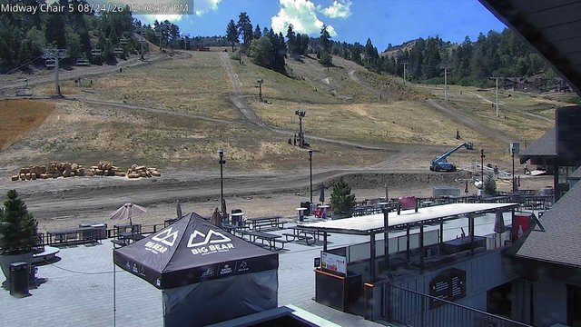 view from Bear Mountain Midway Chair on 2026-08-24