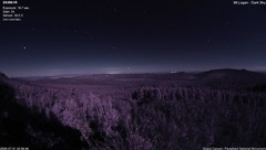 view from Mt Logan - Dark Sky on 2026-07-31