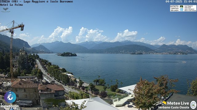 time-lapse frame, Stresa webcam