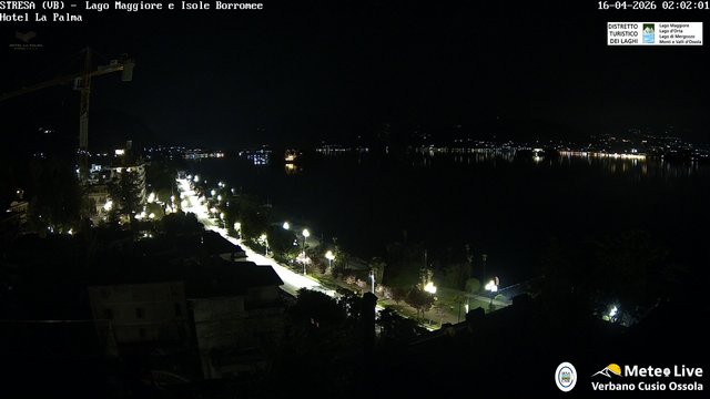 time-lapse frame, Stresa webcam