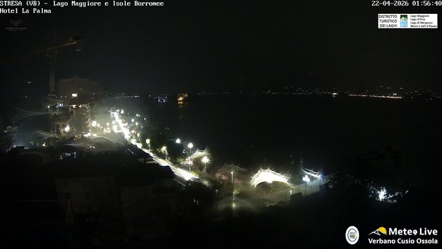 time-lapse frame, Stresa webcam