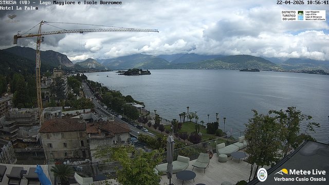 time-lapse frame, Stresa webcam
