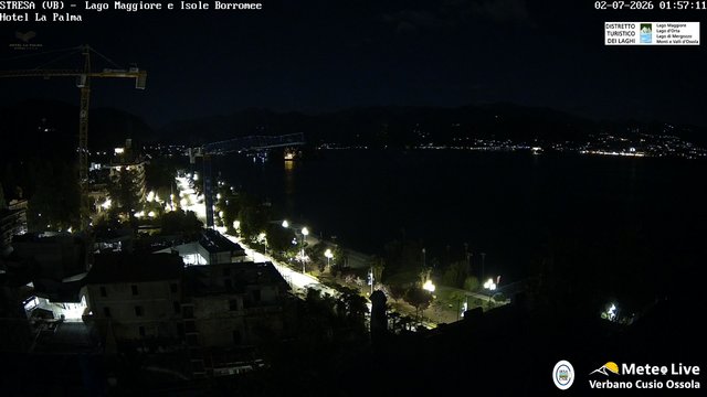 time-lapse frame, Stresa webcam