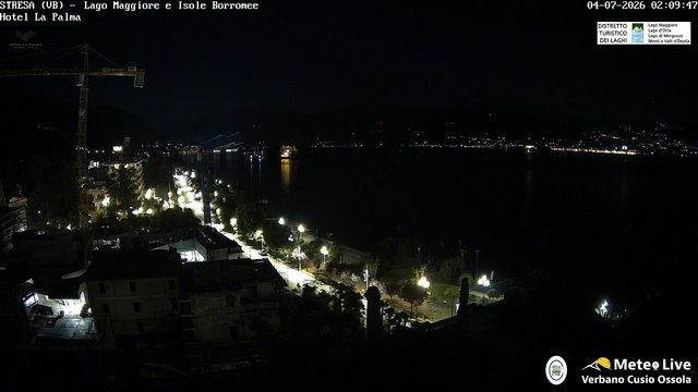 time-lapse frame, Stresa webcam
