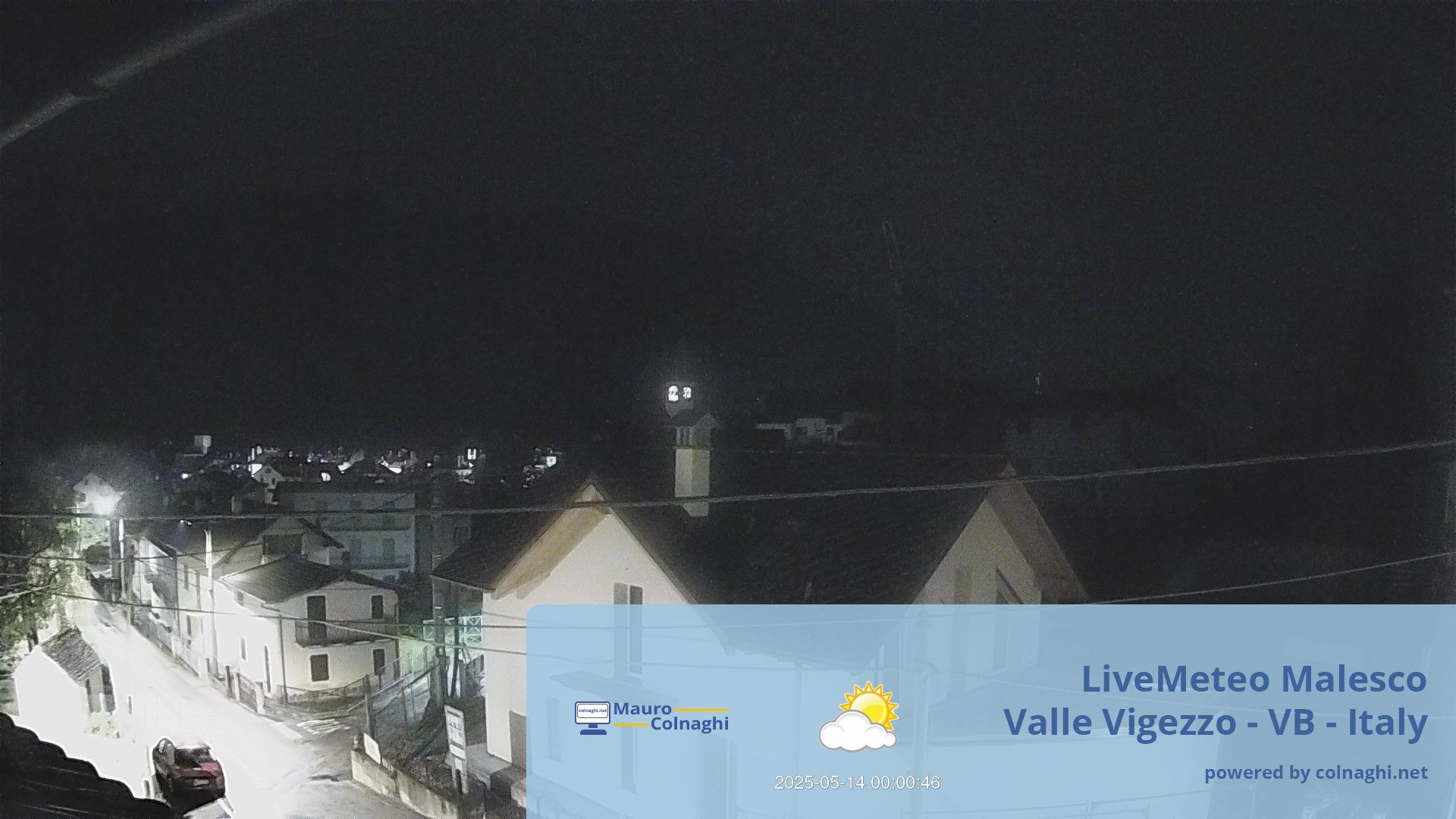 time-lapse frame, Malesco webcam