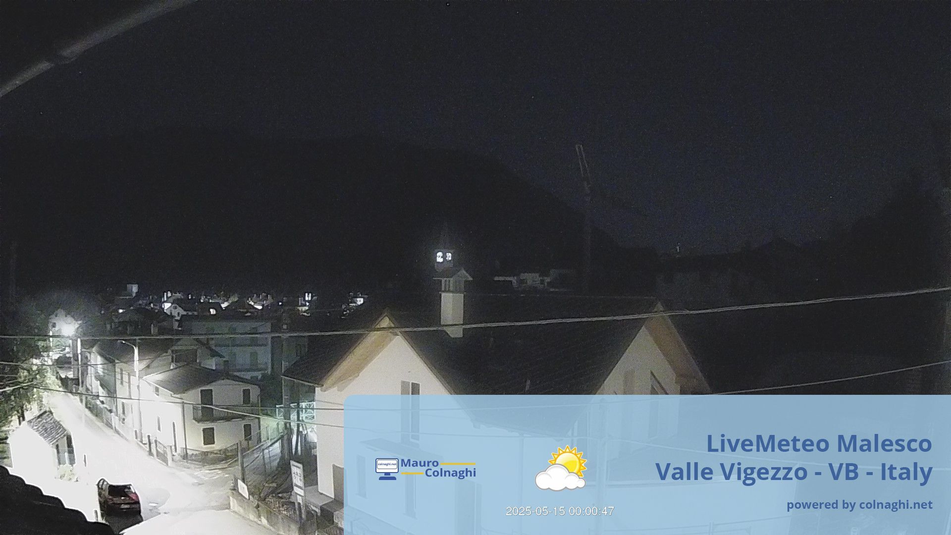 time-lapse frame, Malesco webcam