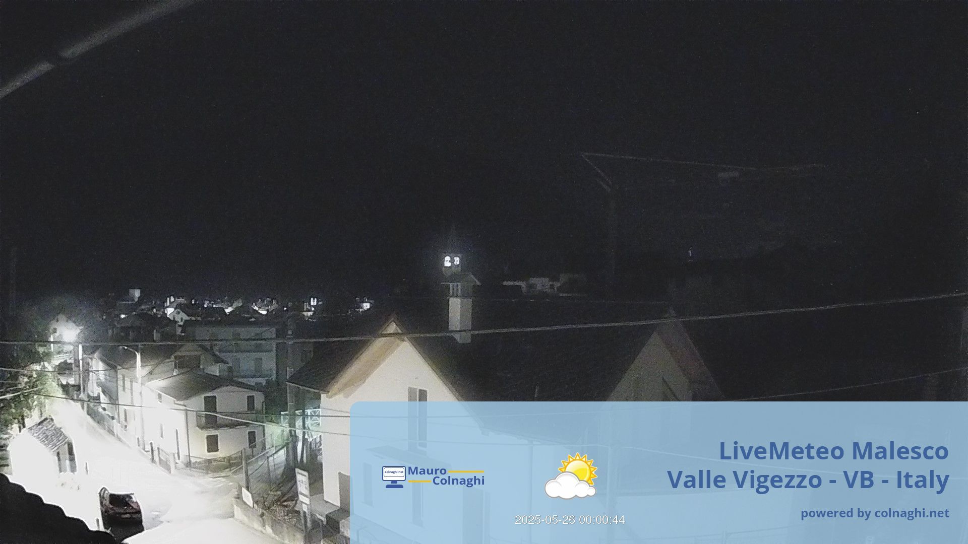 time-lapse frame, Malesco webcam