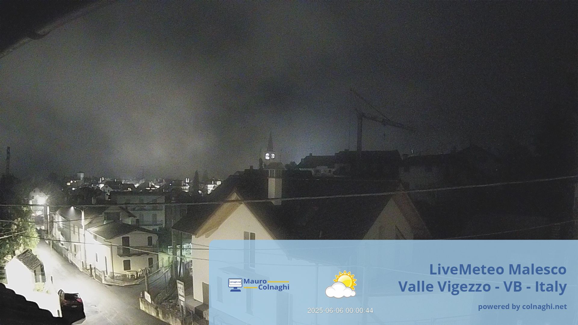 time-lapse frame, Malesco webcam