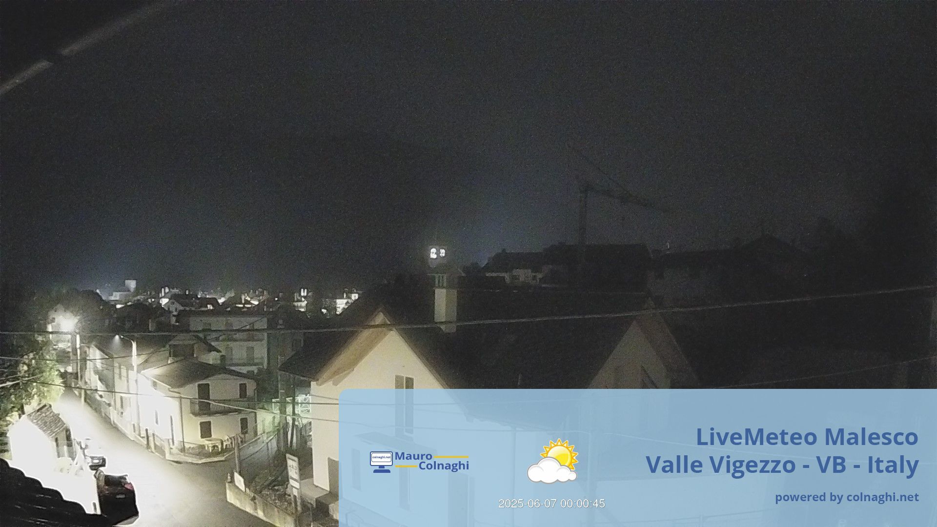 time-lapse frame, Malesco webcam