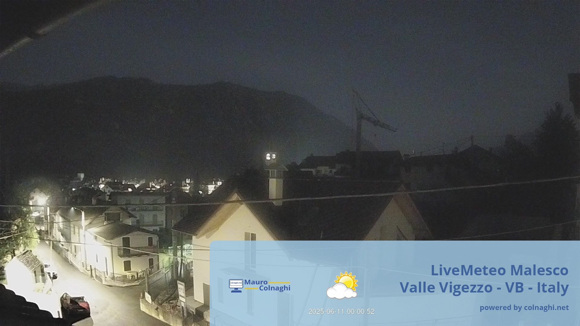 time-lapse frame, Malesco webcam