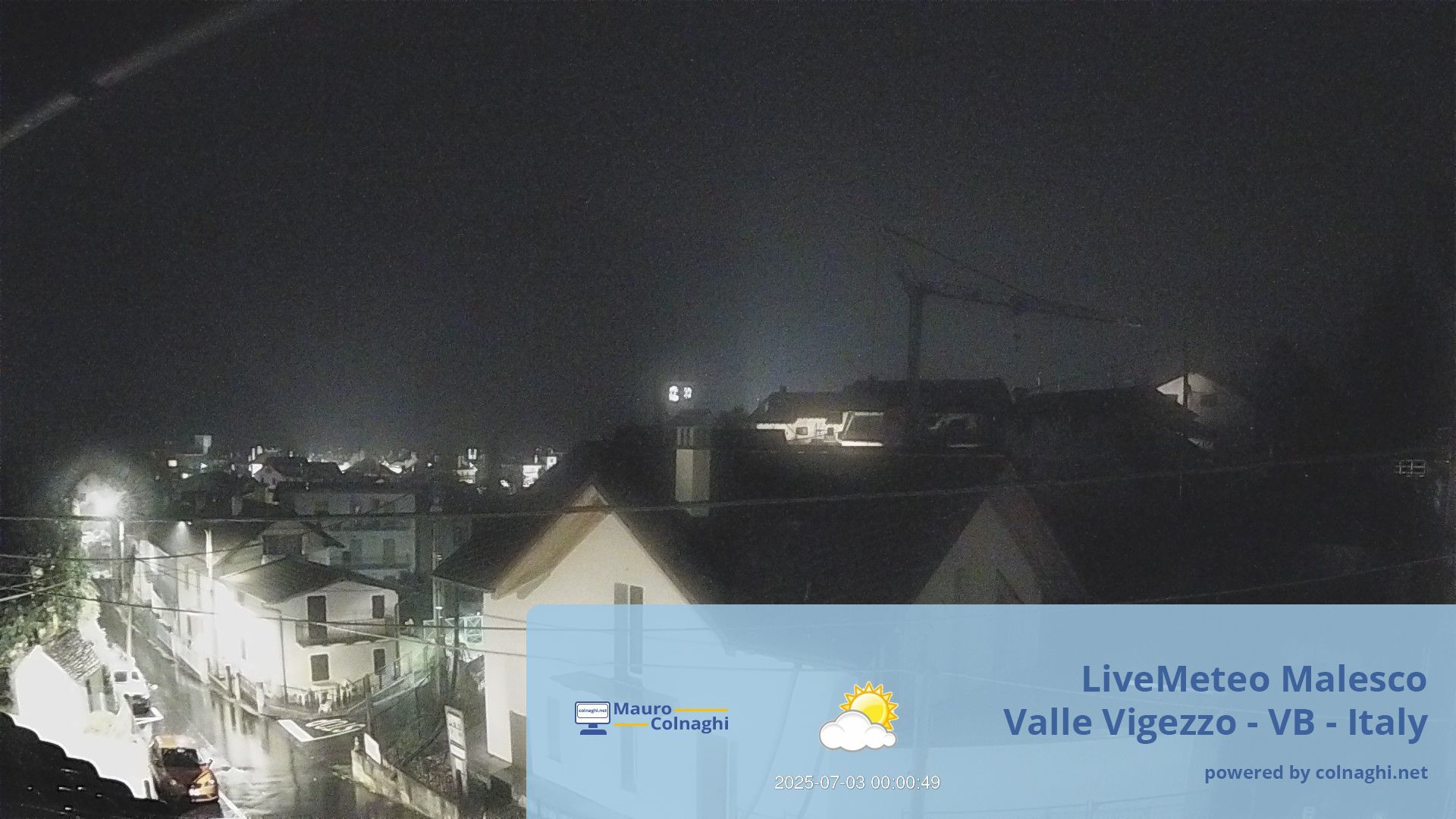 time-lapse frame, Malesco webcam