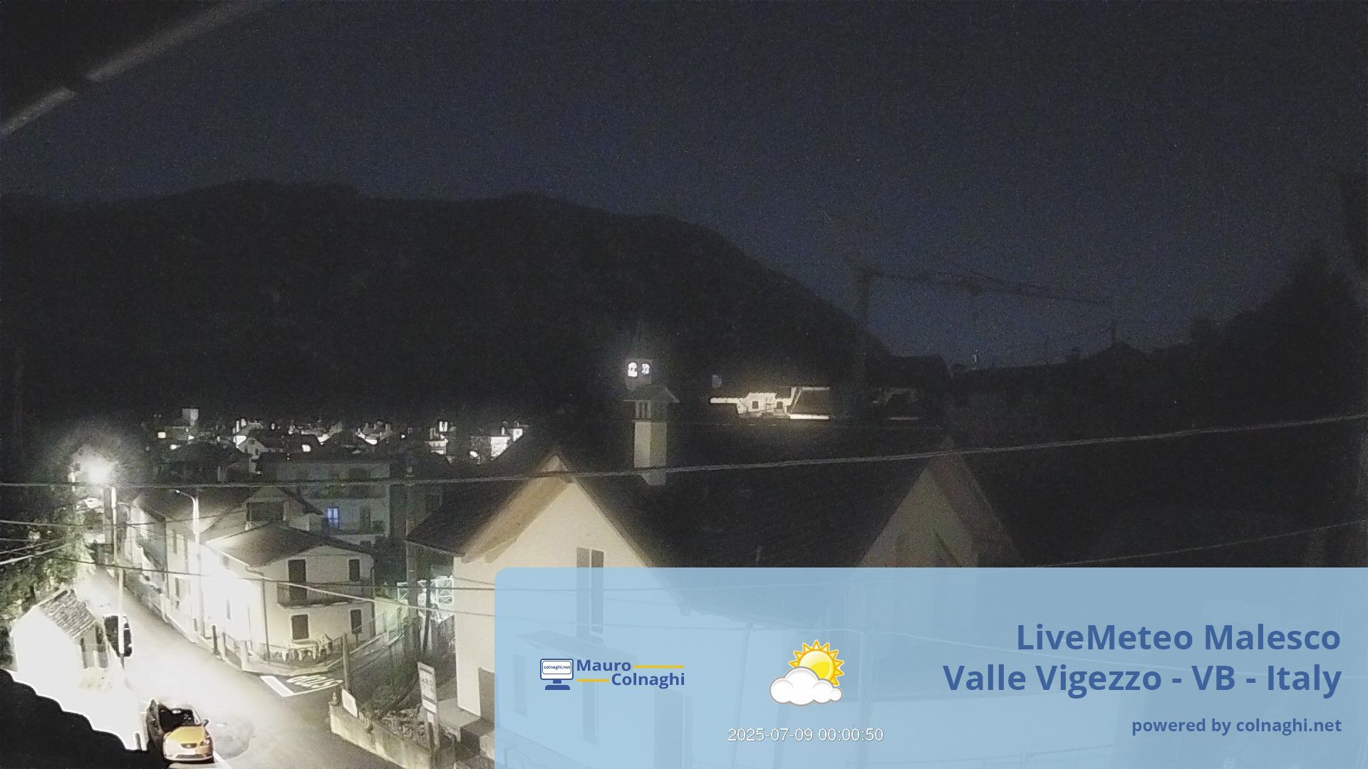 time-lapse frame, Malesco webcam