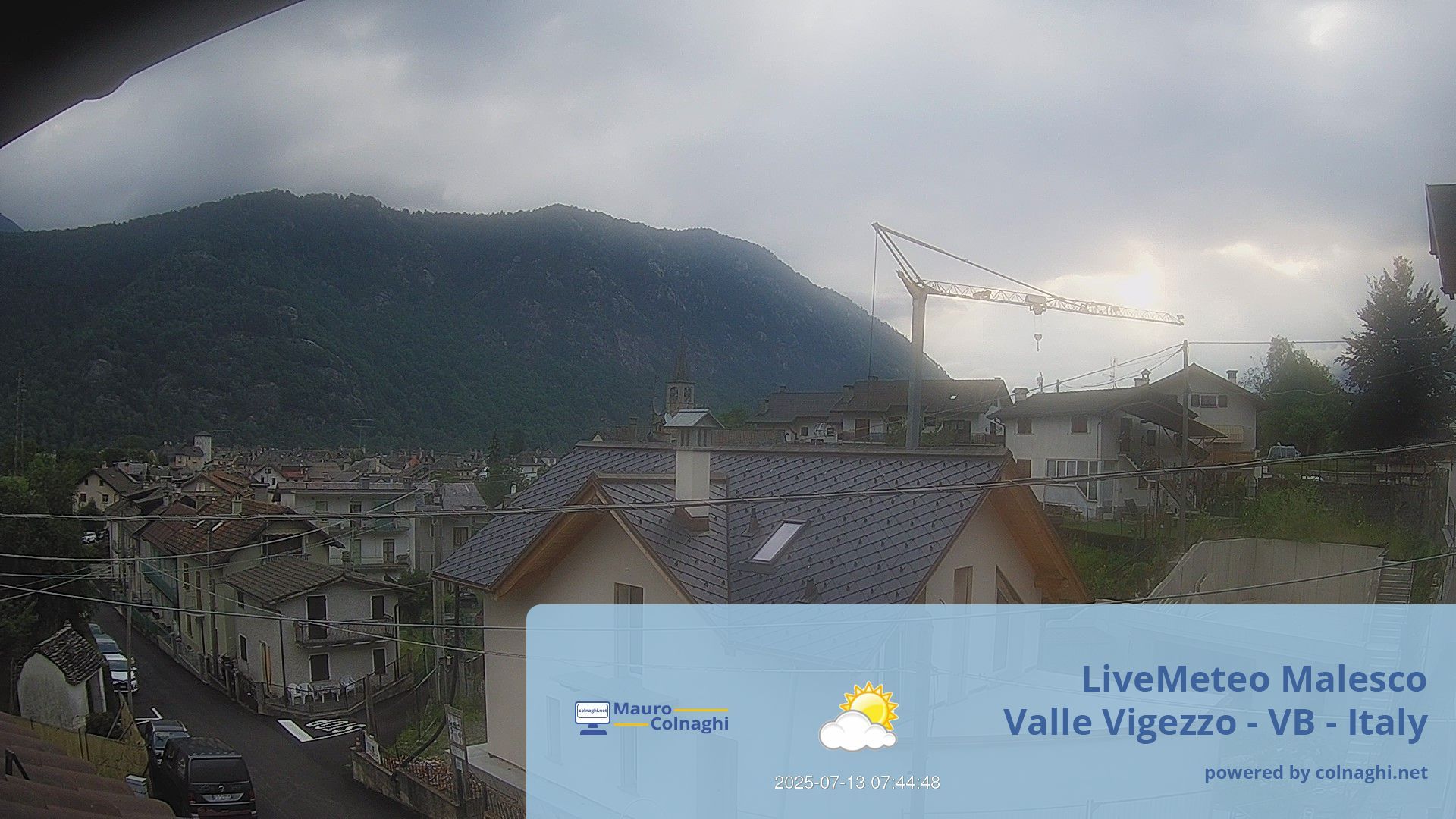 time-lapse frame, Malesco webcam