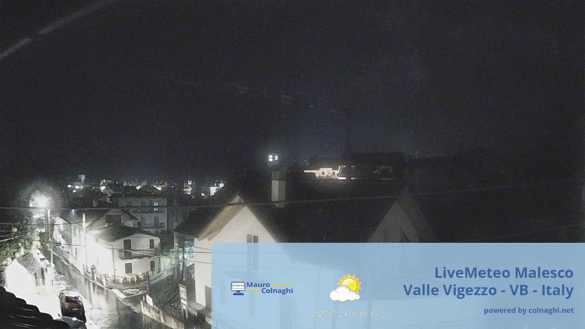 time-lapse frame, Malesco webcam