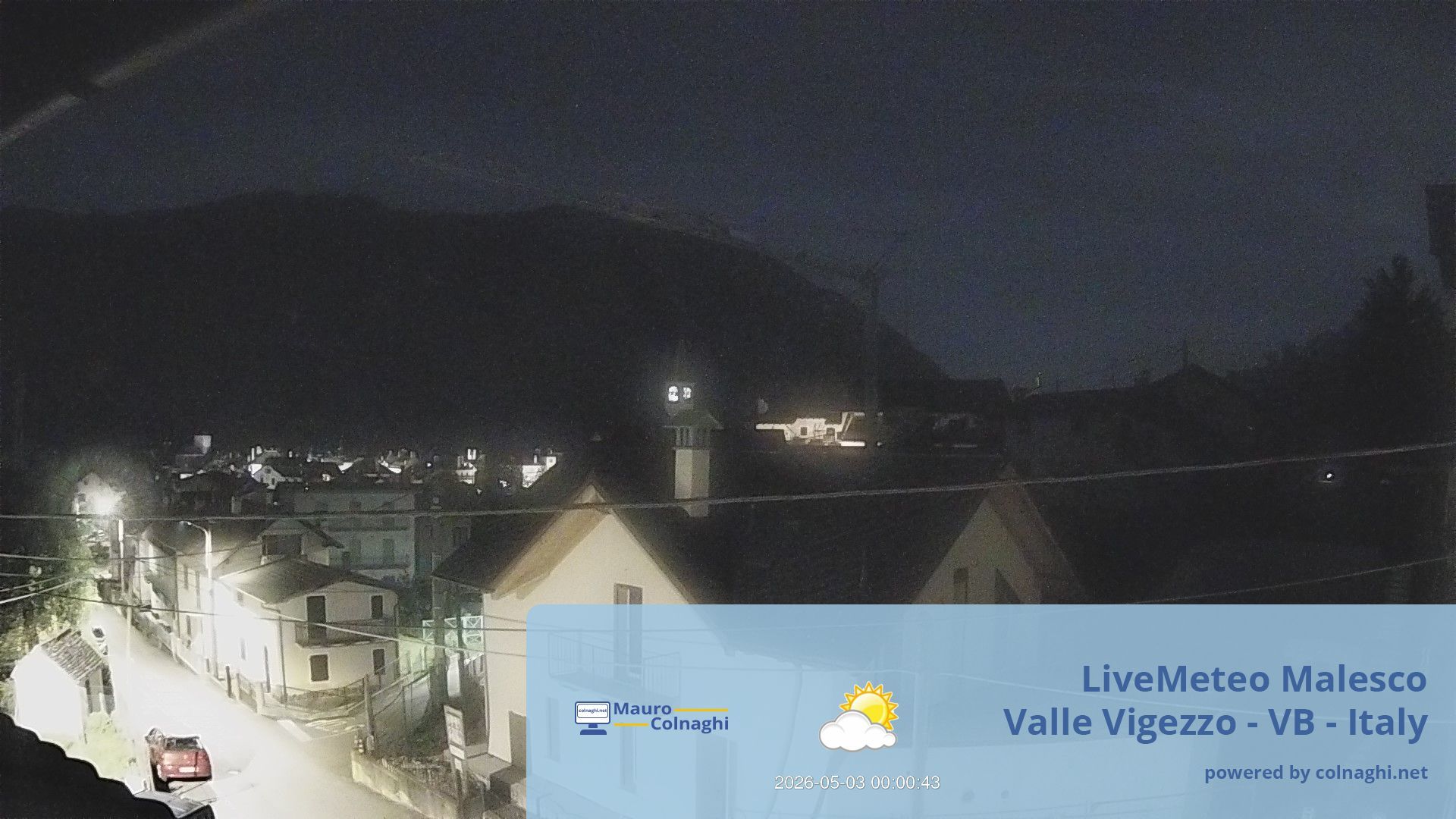 time-lapse frame, Malesco webcam