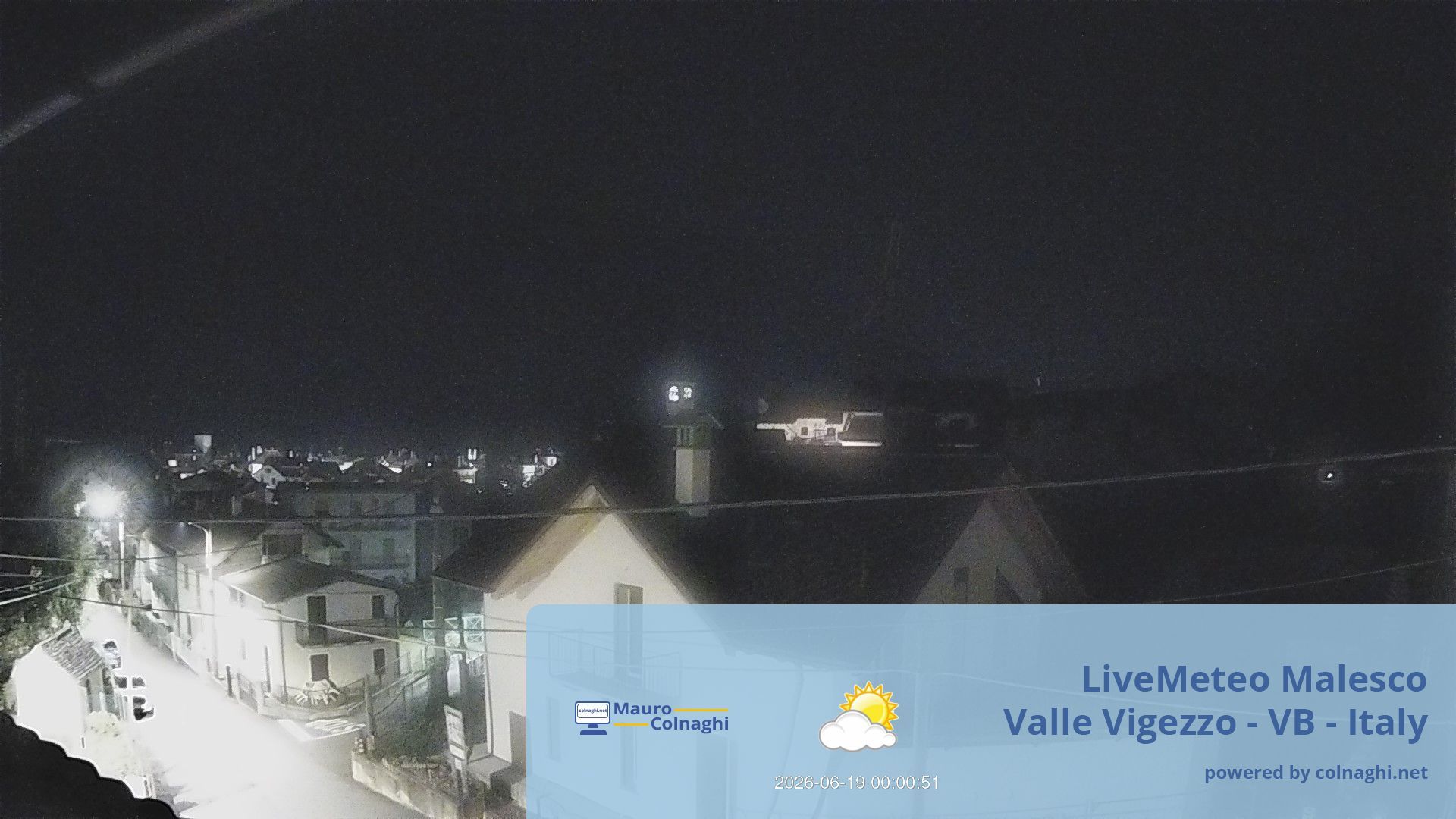time-lapse frame, Malesco webcam