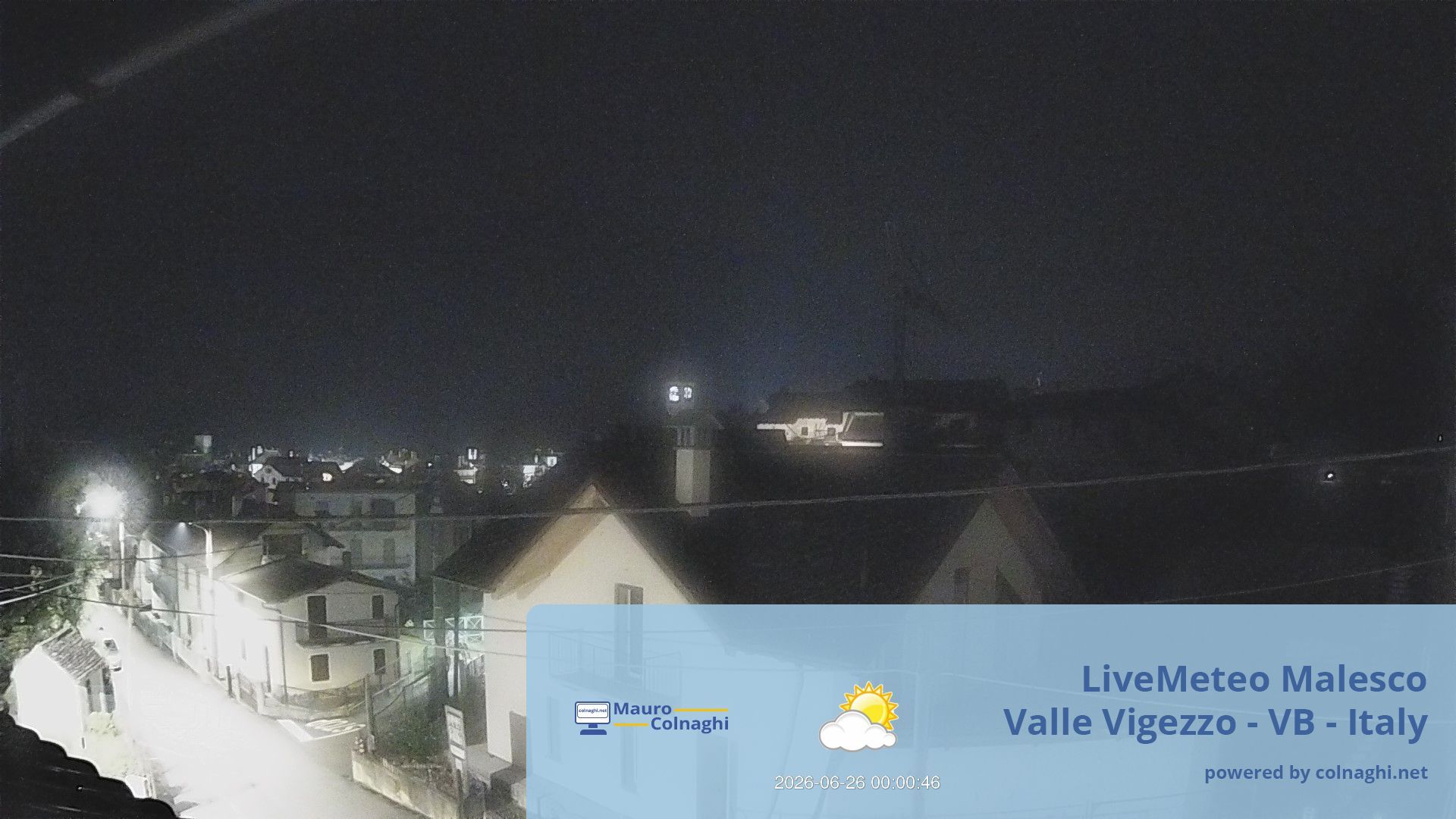 time-lapse frame, Malesco webcam