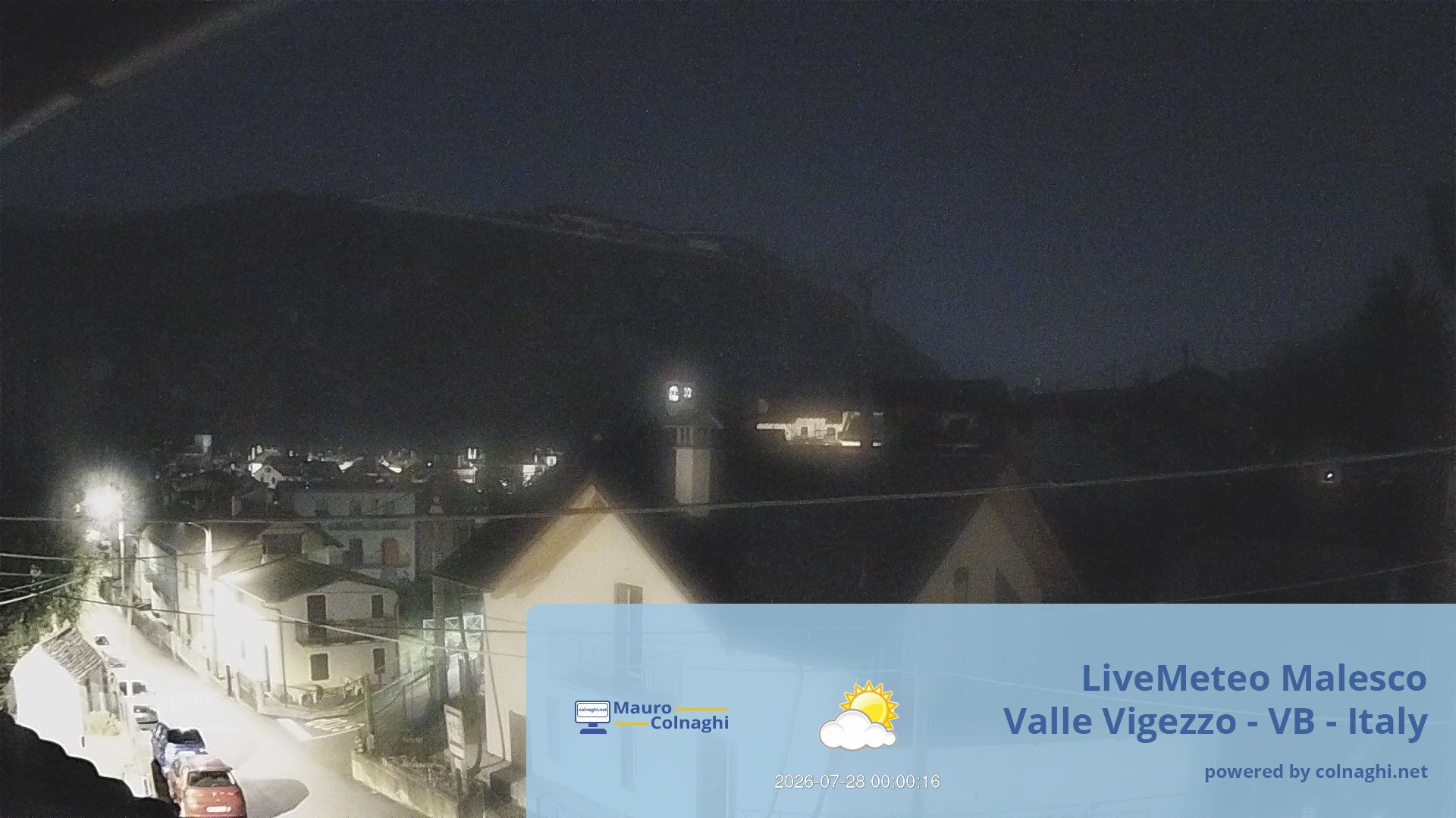 time-lapse frame, Malesco webcam