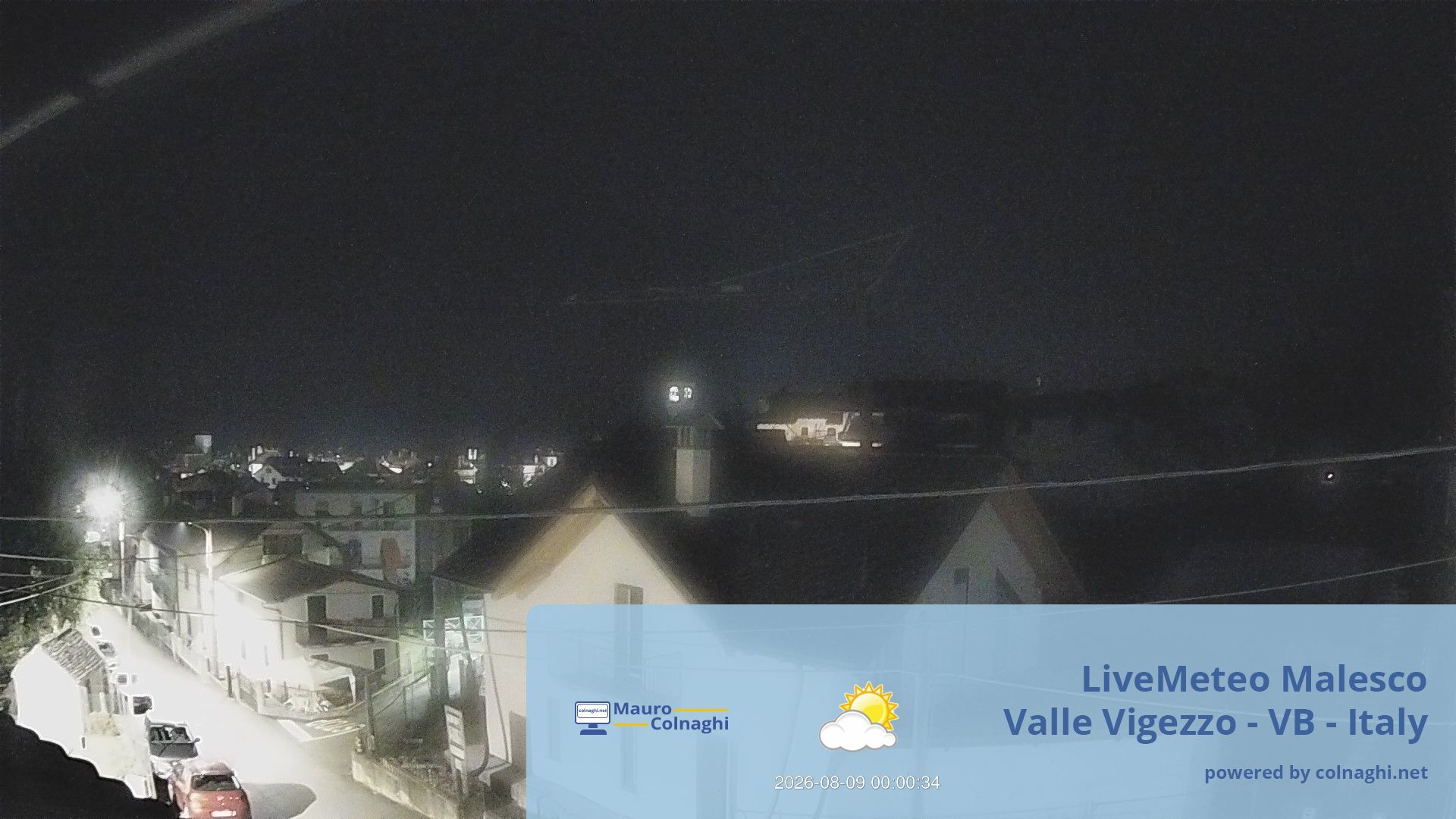 time-lapse frame, Malesco webcam