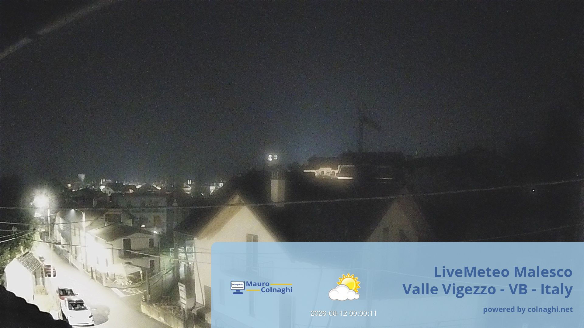 time-lapse frame, Malesco webcam