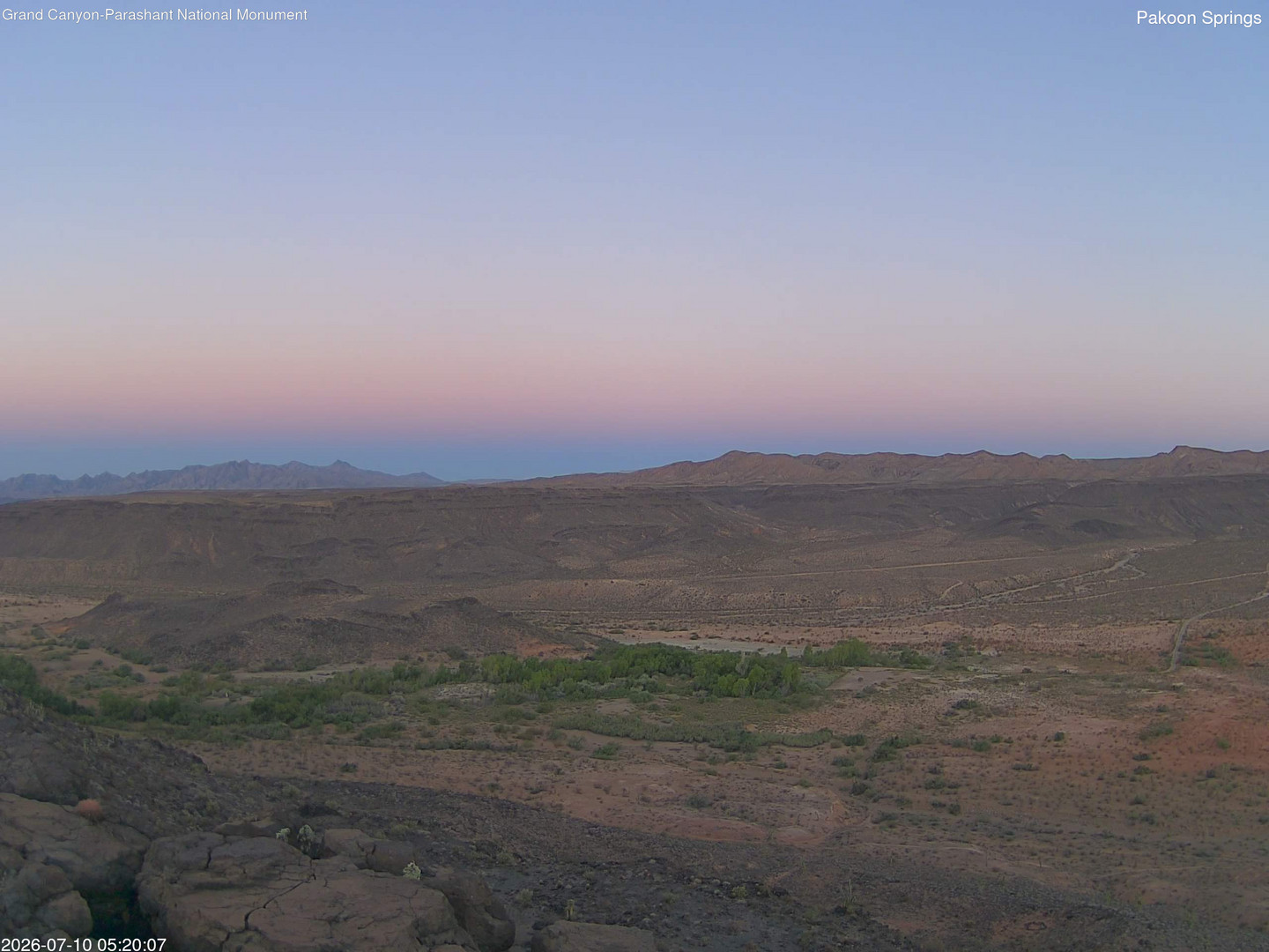 time-lapse frame, Pakoon Springs webcam