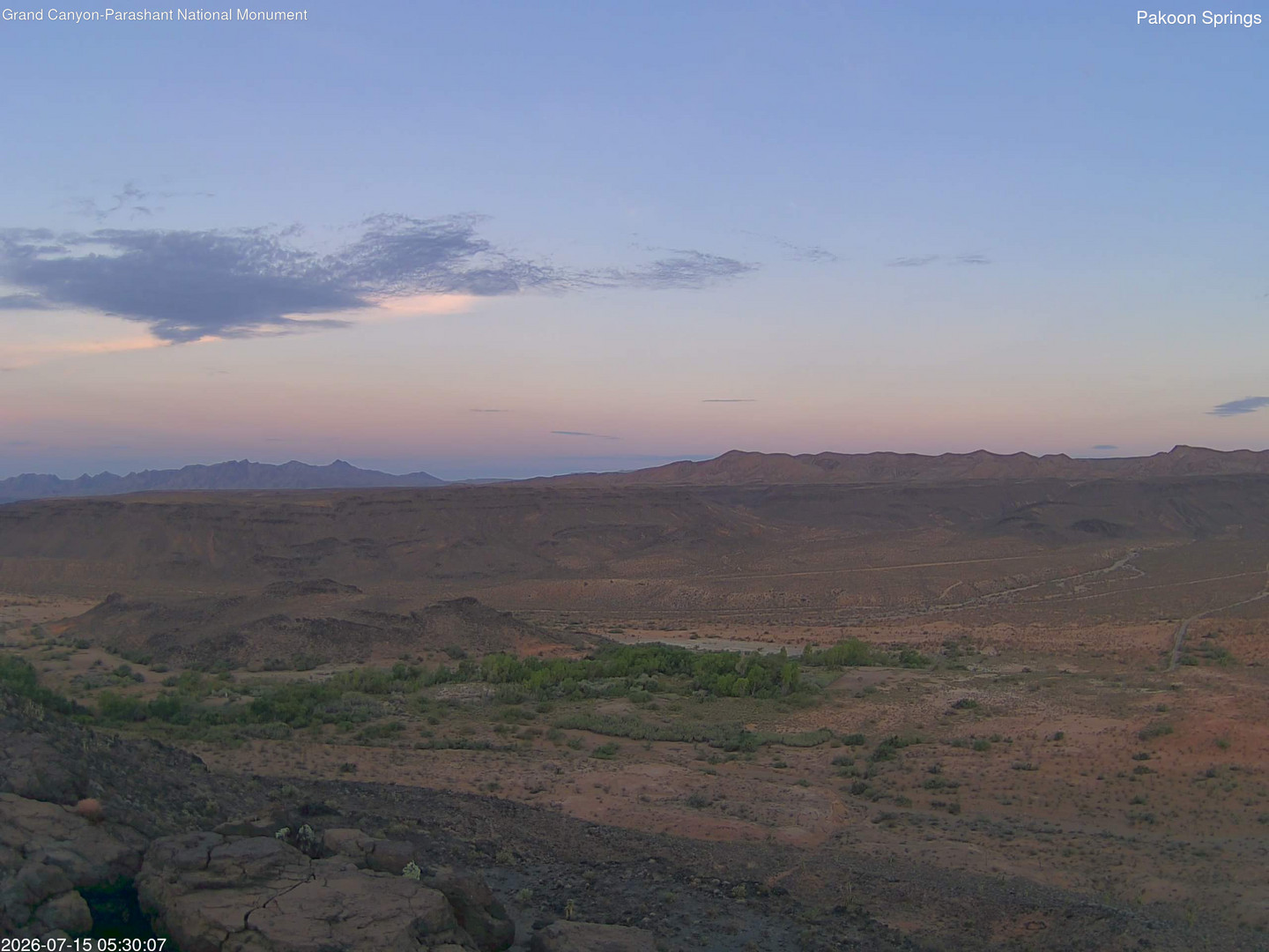 time-lapse frame, Pakoon Springs webcam