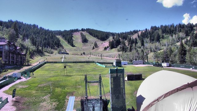 view from Deer Valley Snow Park Lodge on 2026-08-22