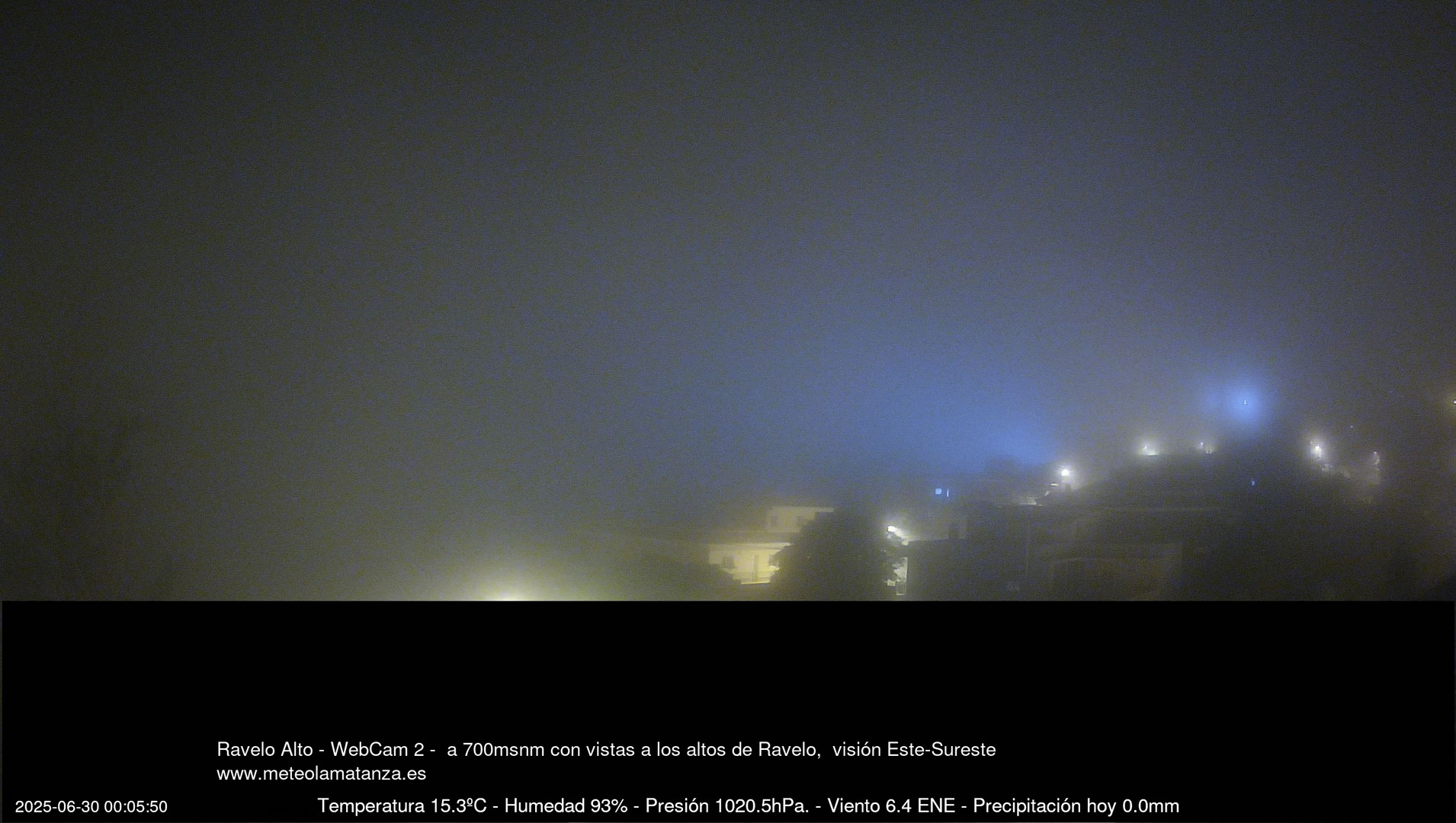 time-lapse frame, Ravelo, visión E-SE, 428msnm webcam